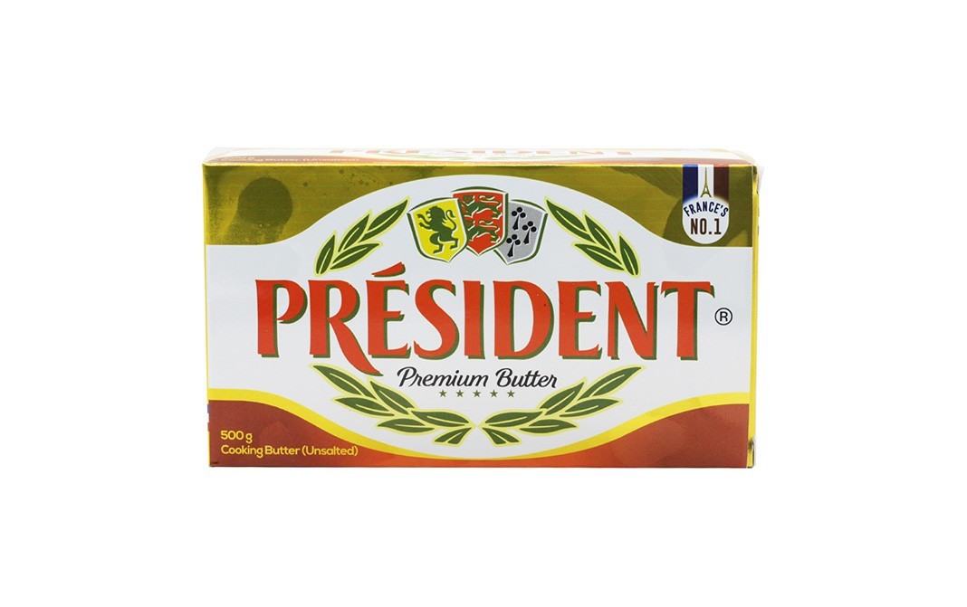 President Premium Cooking Butter (Unsalted)    Box  500 grams